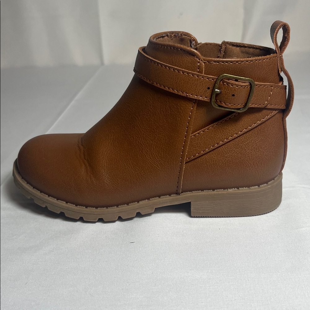 Old Navy “Golden Tan” Kids Ankle Boots - Picture 4 of 12